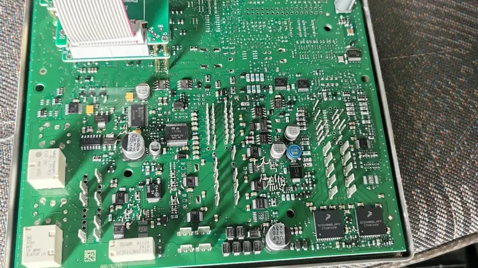 Vehicle circuit board with ribbon cable